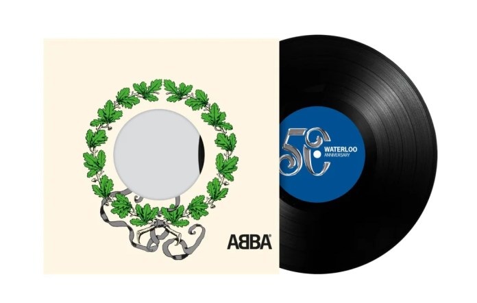 ABBA 50th Anniversary ‘Waterloo’ vinyl reissue. CREDIT: Press